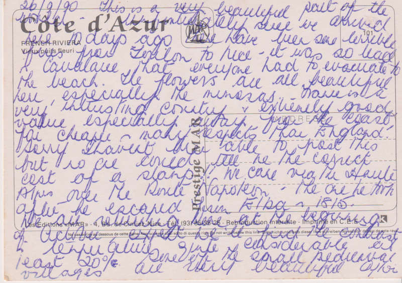 Post Card / Maxi Card used