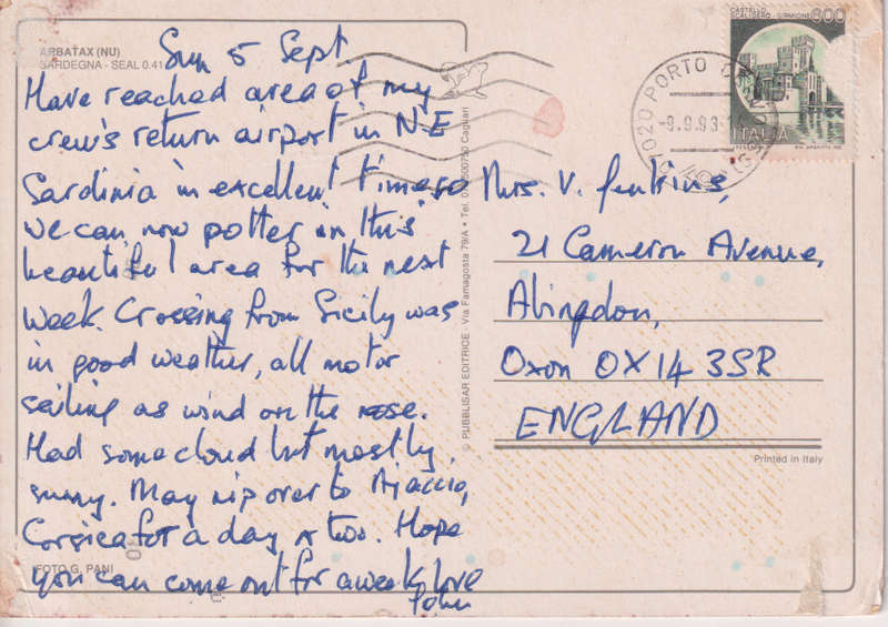 Post Card / Maxi Card used