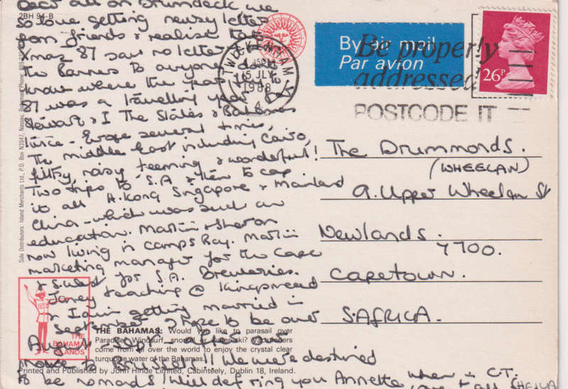Post Card / Maxi Card used