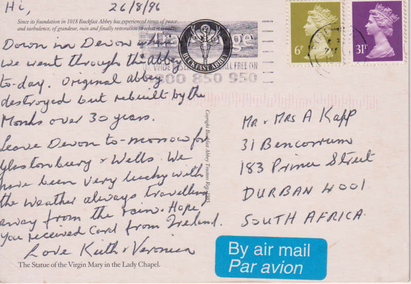 Post Card / Maxi Card used