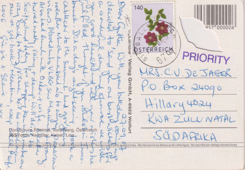 Post Card / Maxi Card used