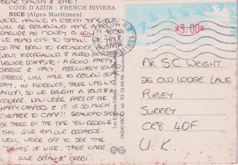 Post Card / Maxi Card used