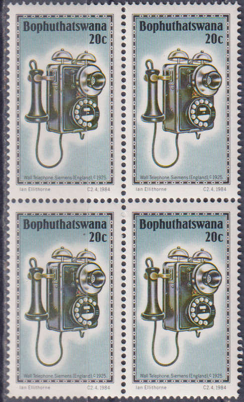 Stamp Bophuthatswana 1984 History of the Telephone