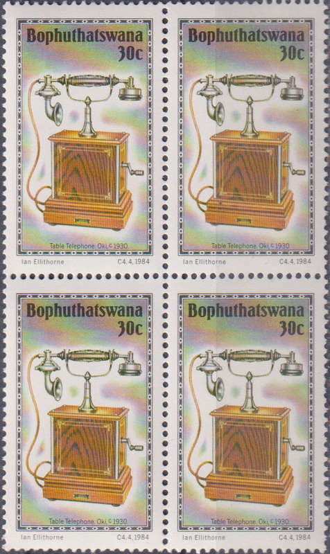 Stamp Bophuthatswana 1984 History of the Telephone
