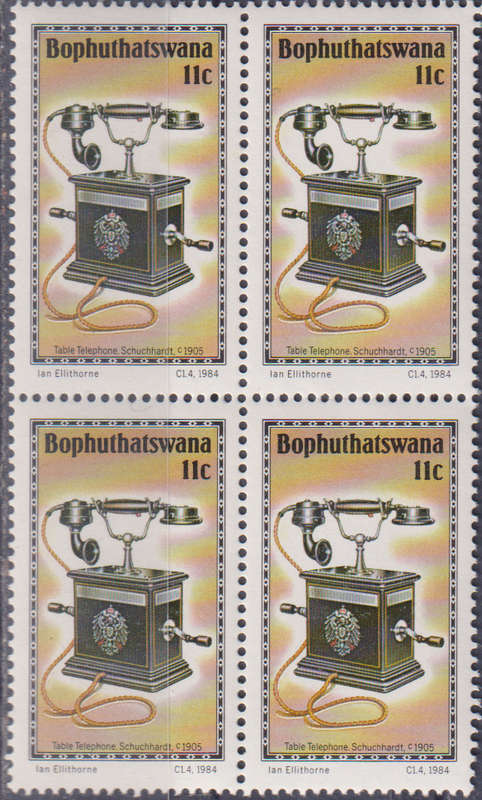 Stamp Bophuthatswana 1984 History of the Telephone