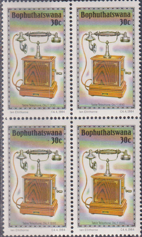 Stamp Bophuthatswana 1984 History of the Telephone