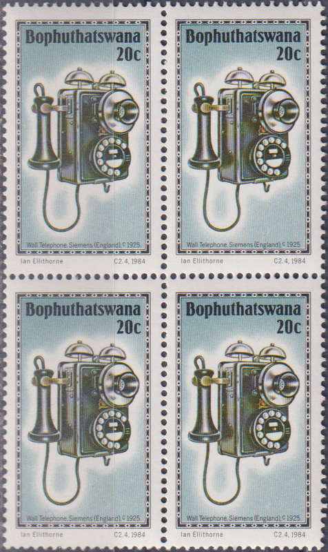 Stamp Bophuthatswana 1984 History of the Telephone