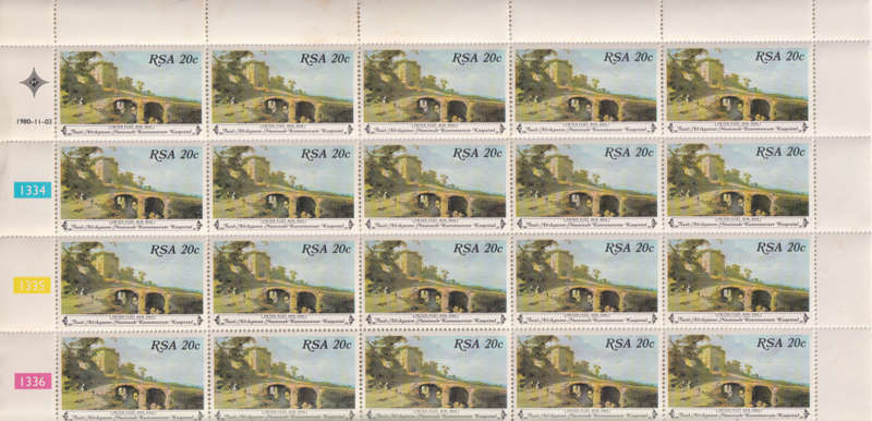 Stamp RSA 1980 Paintings from the South African National Gallery, Cape Town