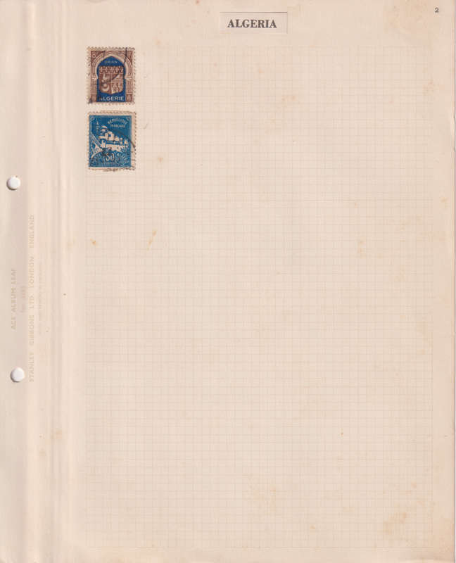 Stamps on paper Algerie
