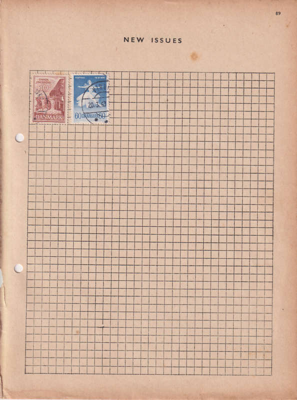Stamps on paper Denmark