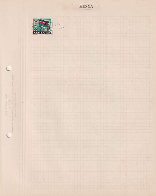 Stamps on paper Kenya