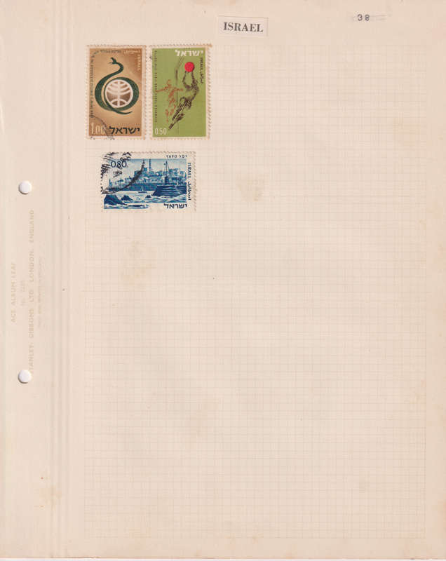 Stamps on paper Israel
