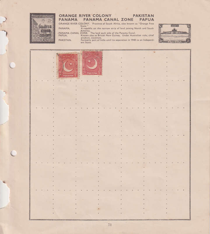 Stamps on paper Pakistan