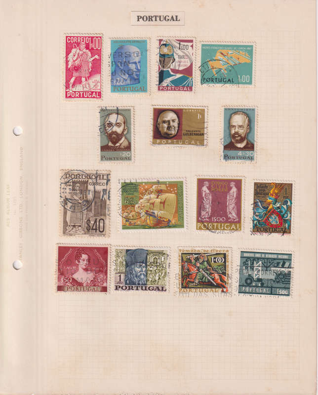 Stamps on paper Portugal