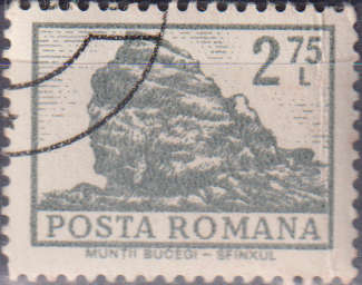 Stamp Romania 1972 Buildings