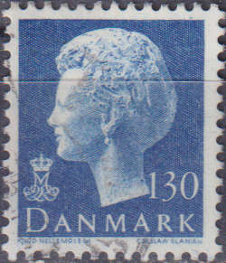 Stamp Denmark 1975 Queen Margrethe II