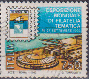 Stamp Italy 1992 International Philatelic Exhibition, Genoa '92