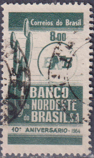 Stamp Brazil 1964 The 10th Anniversary of the Northeast Bank