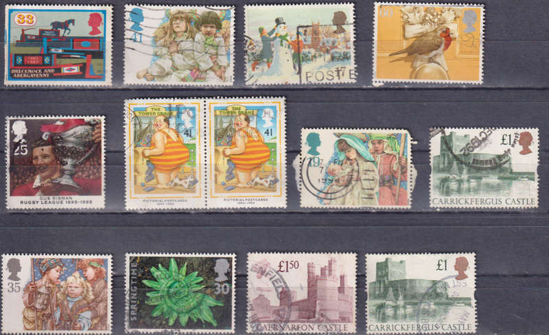 Stamps GB mixed card