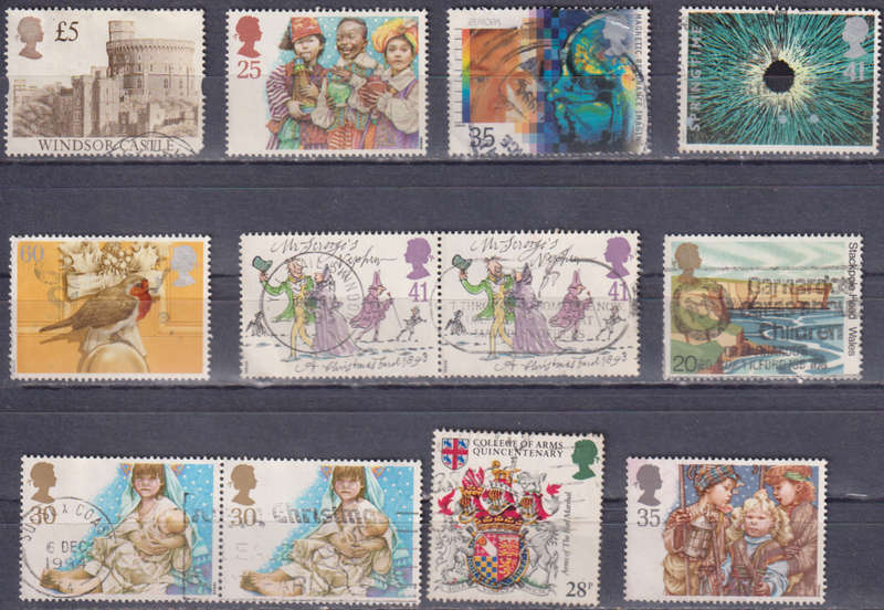 Stamps GB mixed card