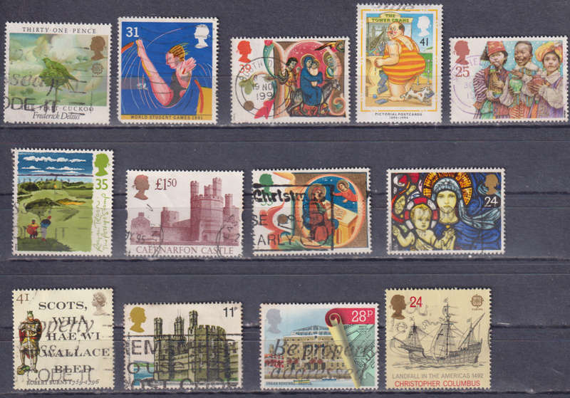 Stamps GB mixed card