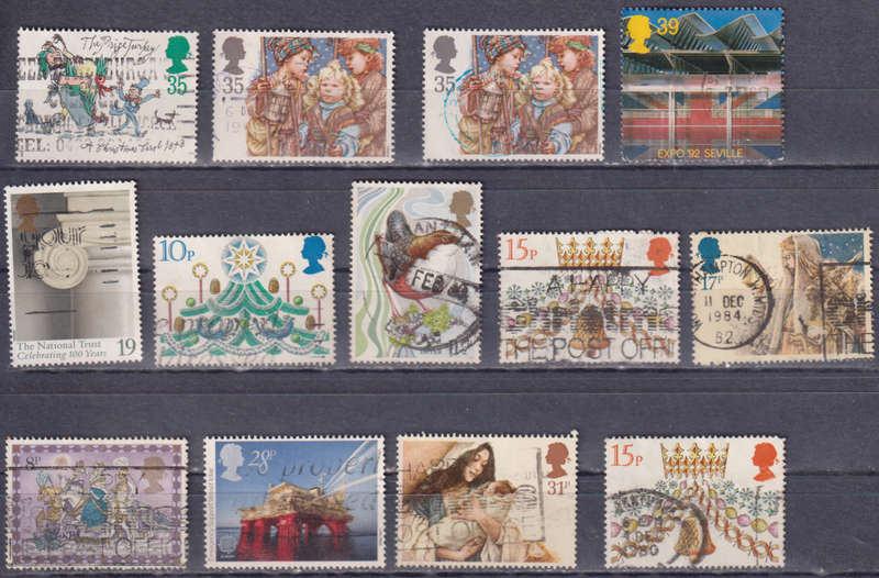 Stamps GB mixed card