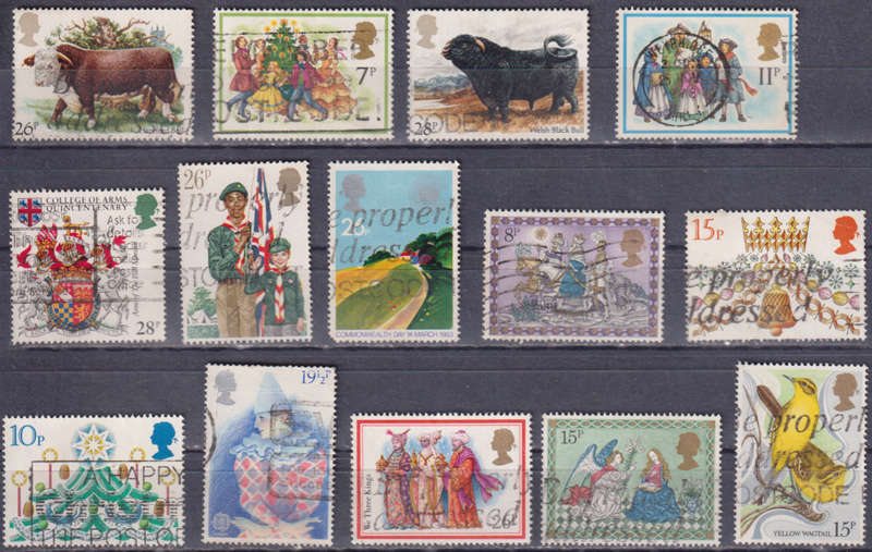 Stamps GB mixed card