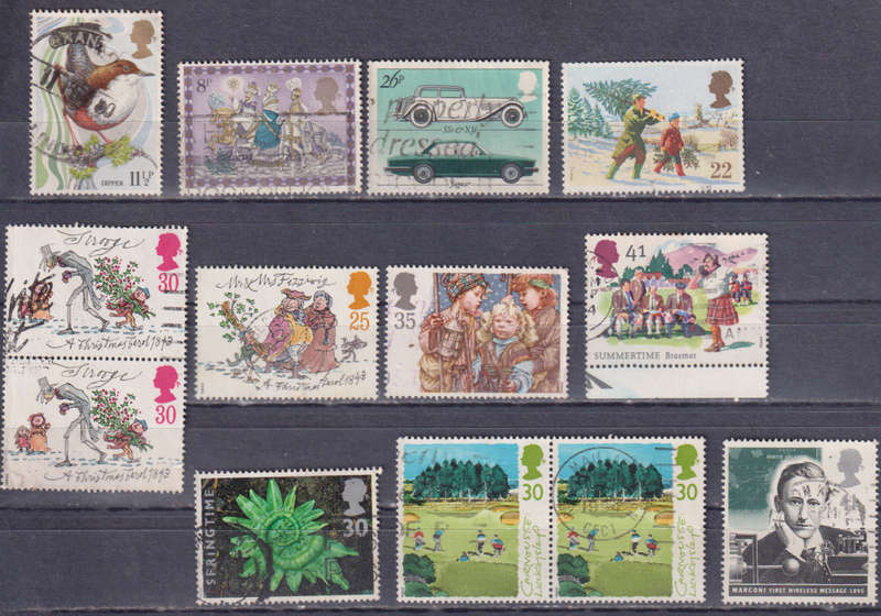 Stamps GB mixed card