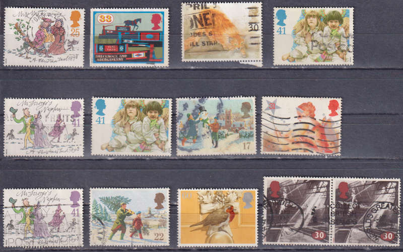 Stamps GB mixed card