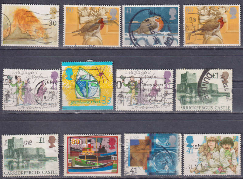 Stamps GB mixed card