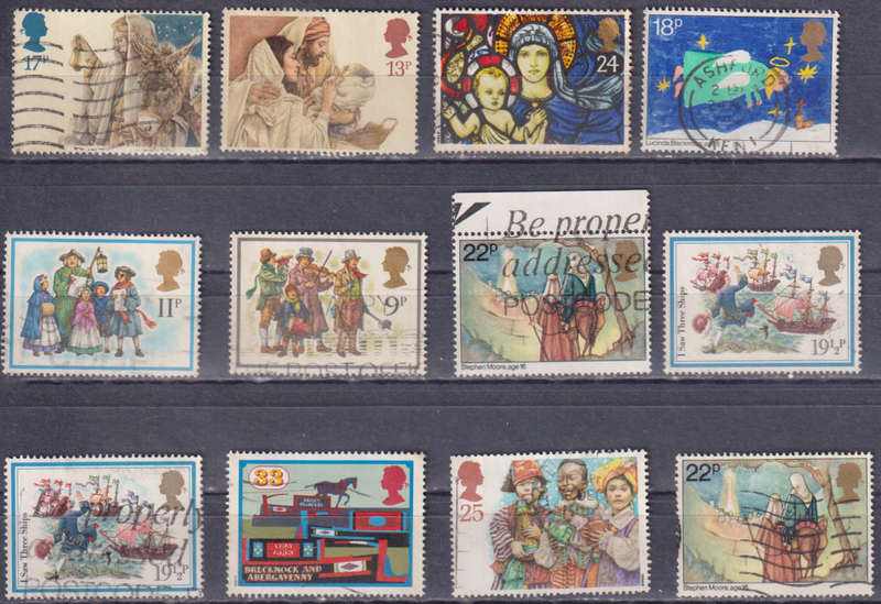 Stamps GB mixed card