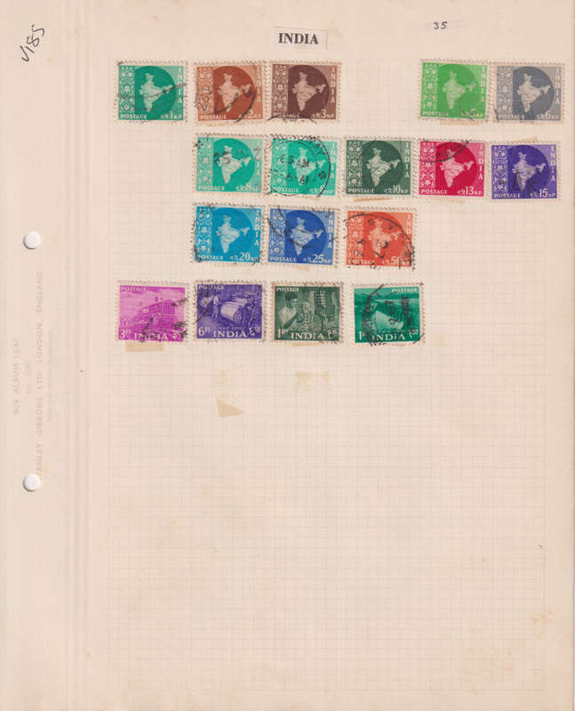 Stamps on paper India