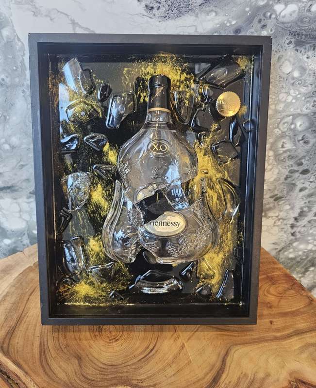 Hennessey XO Broken Art Bottle