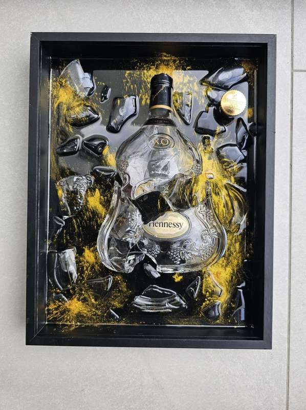 Hennessey XO Broken Art Bottle