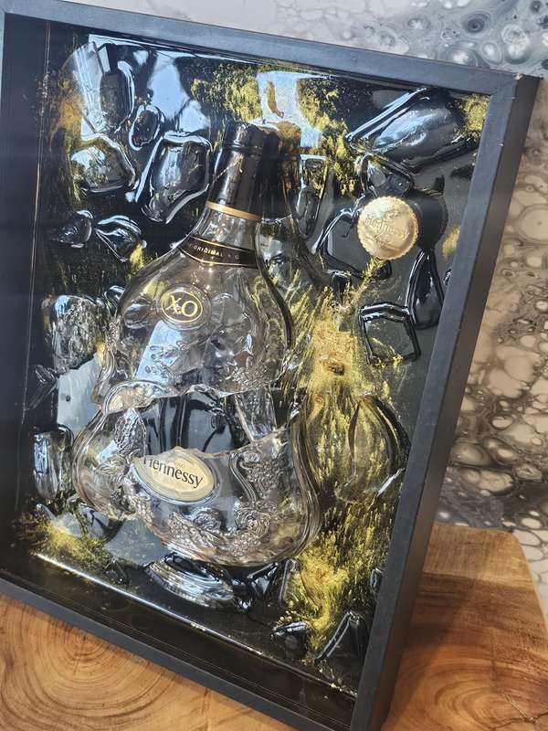 Hennessey XO Broken Art Bottle