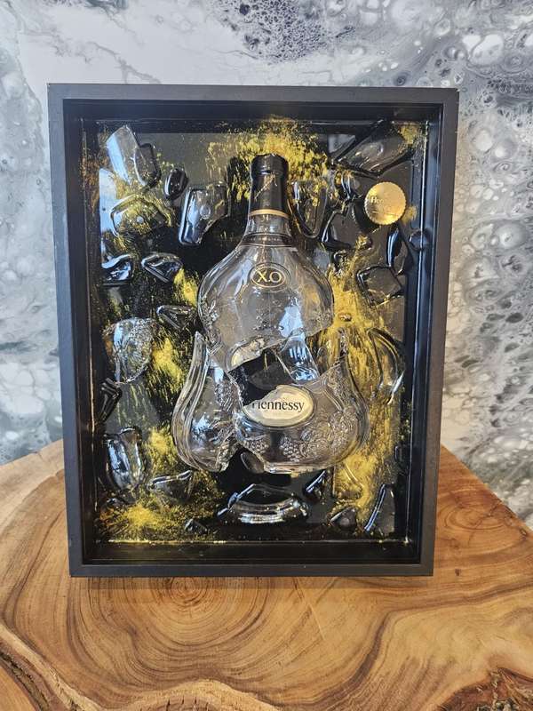 Hennessey XO Broken Art Bottle