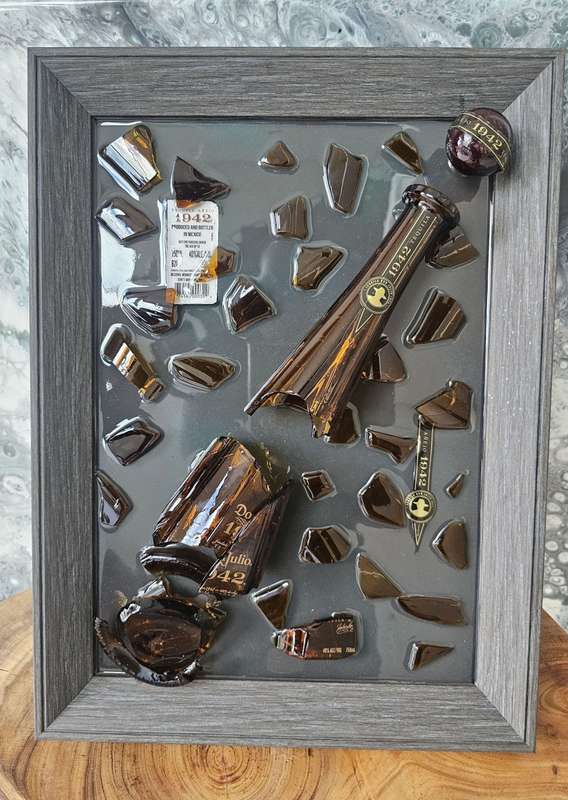 Don Julio Anejo Broken Bottle Art