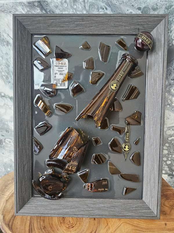 Don Julio Anejo Broken Bottle Art