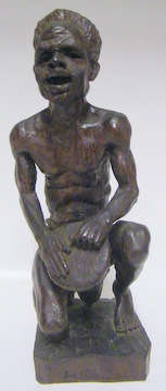 Original Art Carving out of Wood (36cm tall) - Very Detailed - Signed by the artist "Israel R.C."
