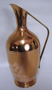 Copper and Brass Jug Vase