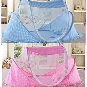 Baby's Pop Up Mosquito Net Crib,Baby Tent,Beach Play Tent,Bed Playpen(with Pillow&mattress)