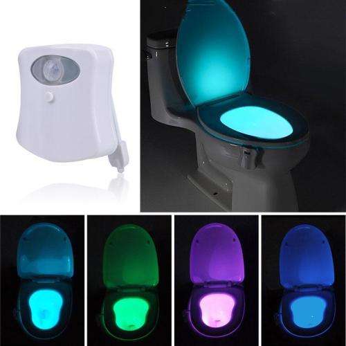 Toilet Night Light 8 Color LED Motion Activated Sensor