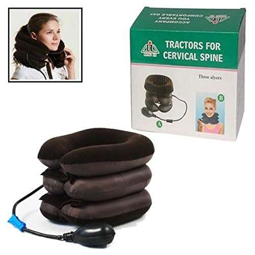 three layer tractor for neck/cervical spine