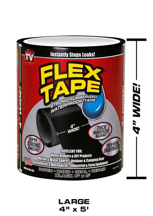 FLEX TAPE - RUBBERIZED WATERPROOF TAPE - INSTANTLY STOPS LEAKS