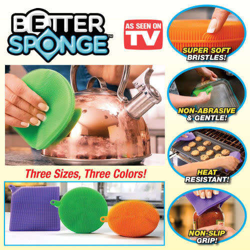 BETTER SPONGE 3 PACK SILICONE SPONGE SET