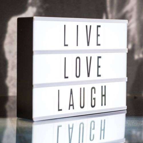 MY FAVORITE LIGHTBOX - A4 Cinematic Light Up Sign Box