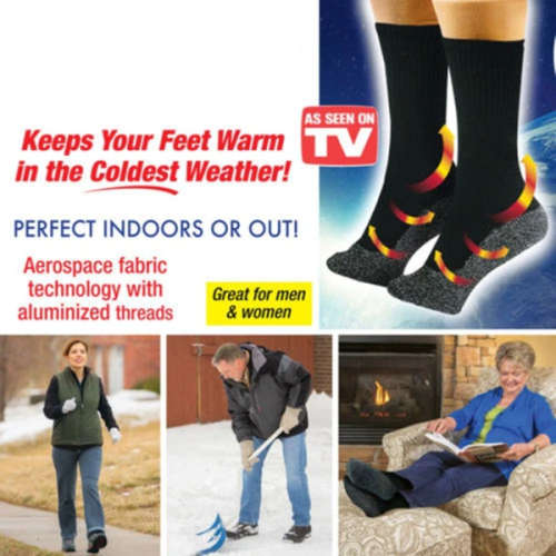 Supersoft Heat Reflective Aluminum Fiber Socks