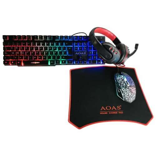 AOAS-1088 4 PIECE GAMING RGB KIT