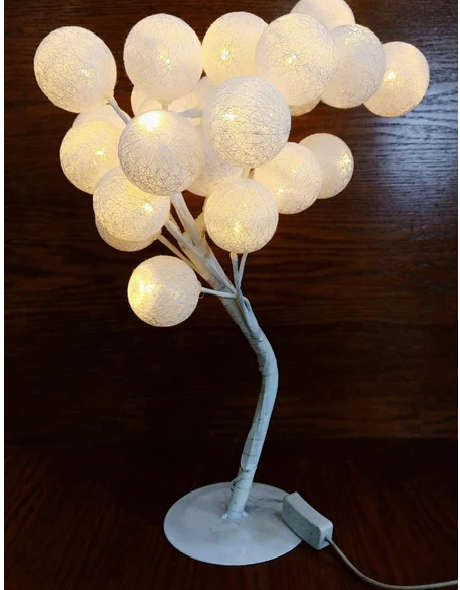 20 COTTON BALL LIGHT TREE