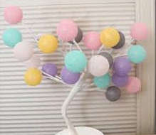 20 COTTON BALL LIGHT TREE